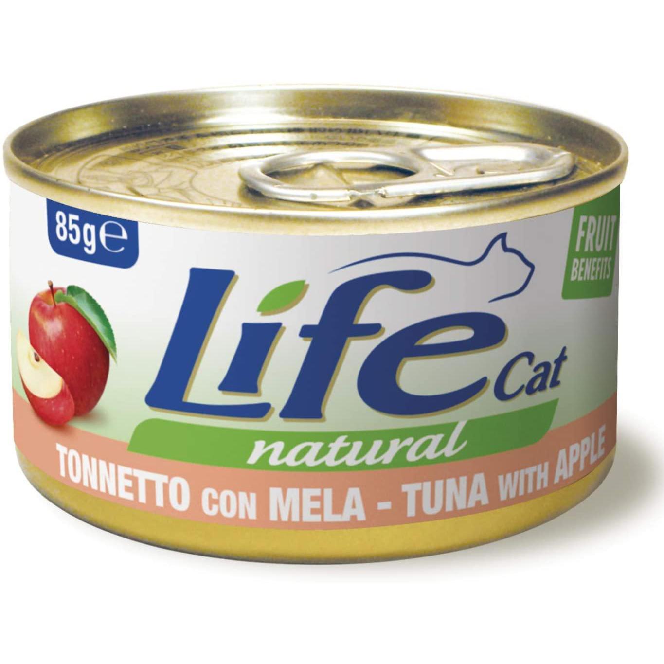 Life Cat Natural Tonnetto con Mela 85g - Cibo Umido per Gatti Life Cat Natural Tonnetto con Mela 85g - Cibo Umido per Gatti
